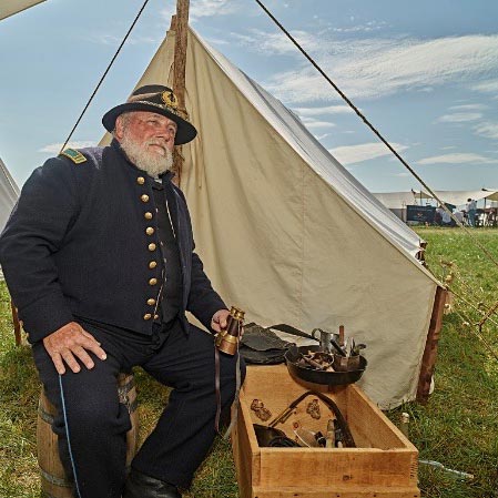 US Civil War Union Campp